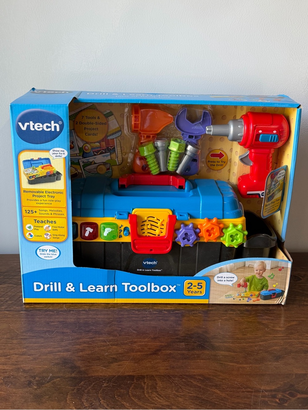 Brand New Vtech Drill & Learn Toolbox Ages 2-5